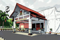 Ilustrasi Pendopo Sukabumi Palabuhanratu ditutupi kain putih - sukabumiheadline.com