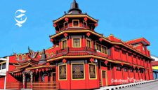 Ilustrasi Vihara Widhi Sakti Kota Sukabumi - sukabumiheadline.com