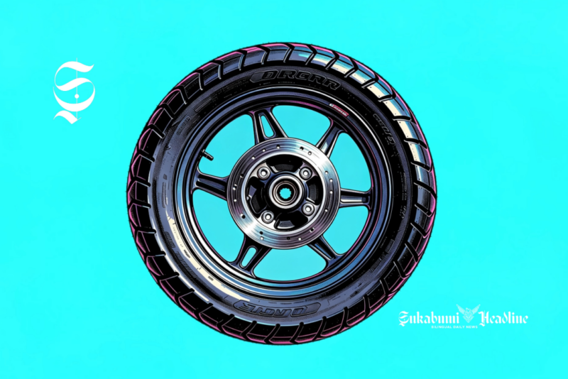 Ilustrasi ban motor skuter matik - sukabumiheadline.com