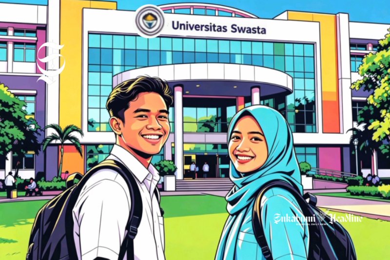 Ilustrasi kampus swasta di Indonesia - sukabumiheadline.com