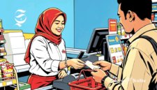 Ilustrasi kasir minimarket - sukabumiheadline.com