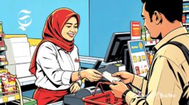 Ilustrasi kasir minimarket - sukabumiheadline.com