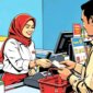 Ilustrasi kasir minimarket - sukabumiheadline.com