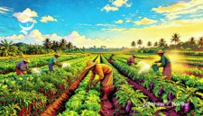Ilustrasi lahan pertanian - sukabumiheadline.com