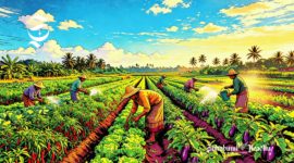 Ilustrasi lahan pertanian - sukabumiheadline.com