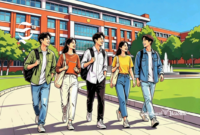 Ilustrasi mahasiswa di kampus - sukabumiheadline.com