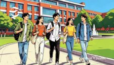 Ilustrasi mahasiswa di kampus - sukabumiheadline.com