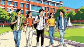 Ilustrasi mahasiswa di kampus - sukabumiheadline.com