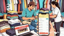Ilustrasi pedagang online sedang mengemas barang pesanan pembeli - sukabumiheadline.com