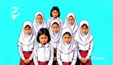 Ilustrasi pelajar SD sedang bersedih - sukabumiheadline.com