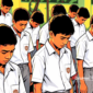 Ilustrasi pelajar SMA sedang bersedih - sukabumiheadline.com
