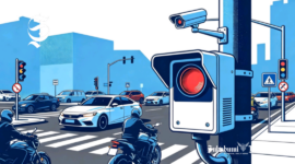 Ilustrasi pelanggaran lalu lintas terekam kamera ETLE - sukabumiheadline.com