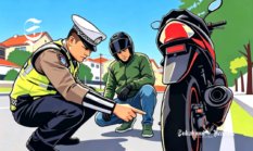 Nah lho! Ban motor gundul kena tilang Rp250 ribu atau penjara 1 bulan