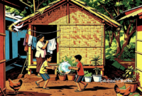 Ilustrasi rumah warga miskin - sukabumiheadline.com