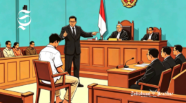 Ilustrasi seorang warga miskin menjadi terdakwa di pengadilan - sukabumiheadline.com