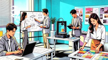Ilustrasi suasana kerj di kantor - sukabumiheadline.com