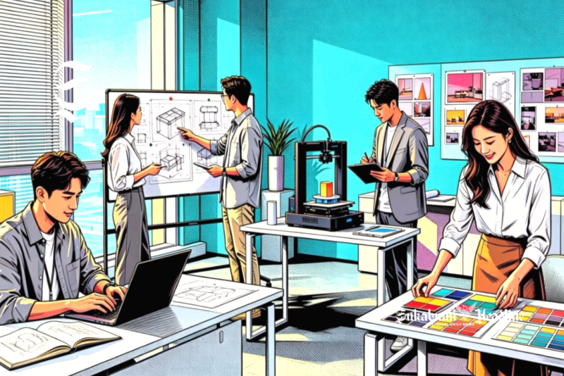 Ilustrasi suasana kerj di kantor - sukabumiheadline.com