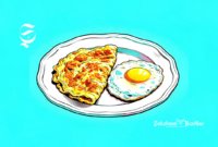 Ilustrasi telur dadar dan telur ceplok - sukabumiheadline.com