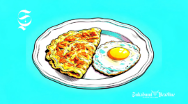 Ilustrasi telur dadar dan telur ceplok - sukabumiheadline.com
