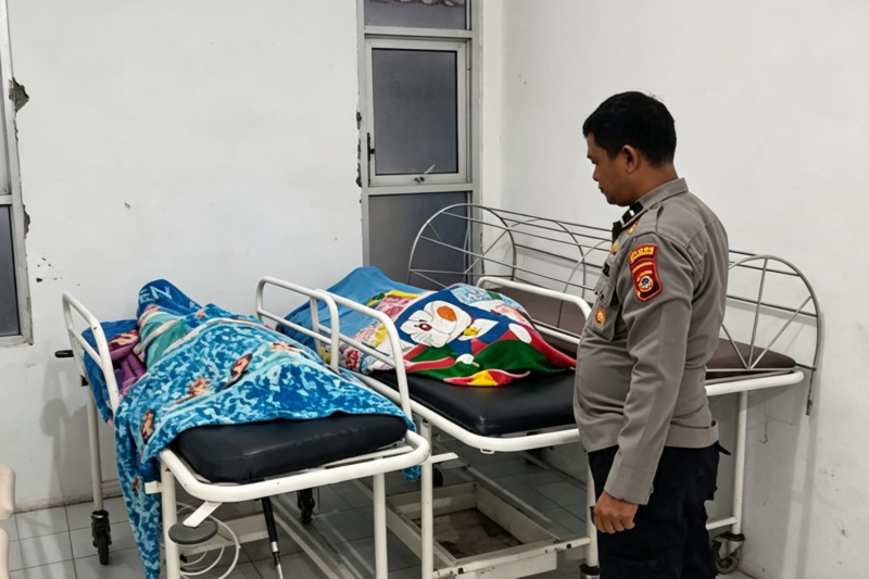 Jasad Wafa (13), warga Kecamatan Kadudampit, dan Kania (15), warga Kecamatan Cisaat - Ist
