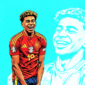 Lamine Yamal, pemain Barcelona dan Timnas Spanyol - Ilustrasi sukabumiheadline.com