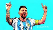 Lionel Messi bintang Timnas Argentina - Ilustrasi sukabumiheadline.com