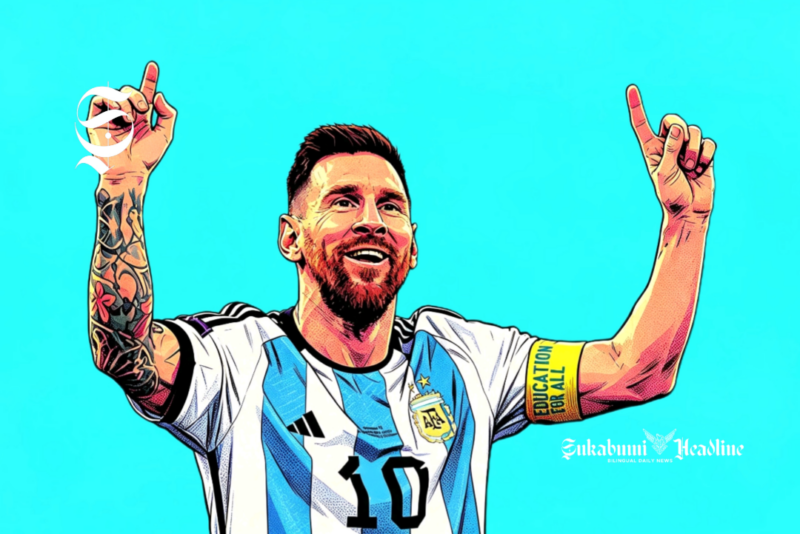 Lionel Messi bintang Timnas Argentina - Ilustrasi sukabumiheadline.com