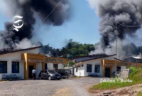 Pantulan sinar matahari picu kebakaran gudang RSUD Sekarwangi Sukabumi - Ist