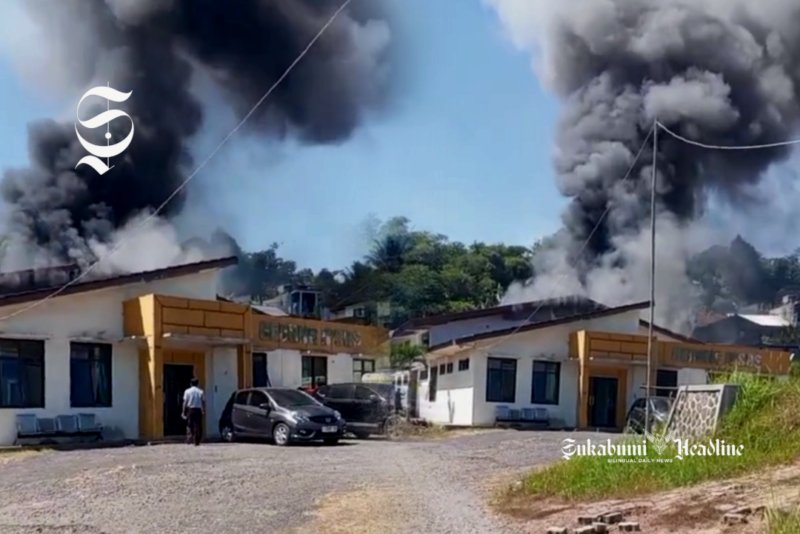 Pantulan sinar matahari picu kebakaran gudang RSUD Sekarwangi Sukabumi - Ist