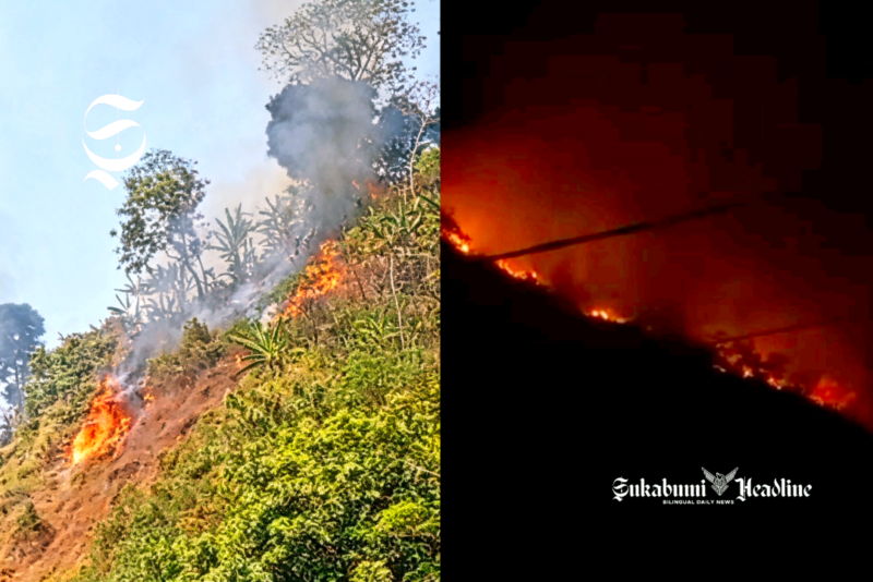 Puncak Habibie terbakar - Ist