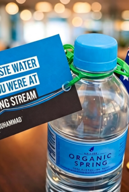 Kampanye hemat air, AMDK Organic Spring Australia sertakan hadits Nabi SAW di tag