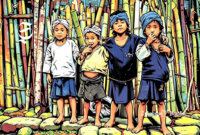 Anak-anak Suku Baduy - Ilustrasi sukabumiheadline.com