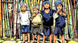 Anak-anak Suku Baduy - Ilustrasi sukabumiheadline.com