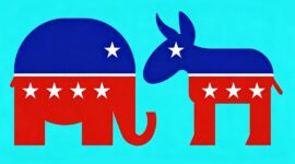 Gajah logo Partai Republik vs Kuda logo Partai Demokrat - Ist