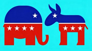 Gajah logo Partai Republik vs Kuda logo Partai Demokrat - Ist