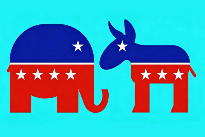 Gajah logo Partai Republik vs Kuda logo Partai Demokrat - Ist