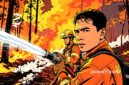 Ilustrasi aktivitas pemadam kebakaran hutan - sukabumiheadline.com