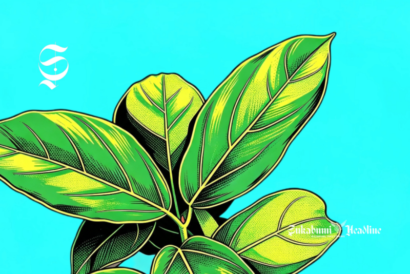 Ilustrasi daun cincau - sukabumiheadline.com
