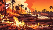Ilustrasi kebakaran hutan - sukabumiheadline.com