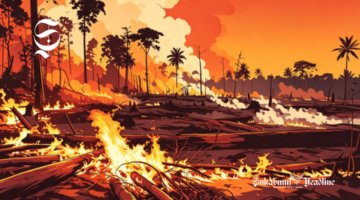 Ilustrasi kebakaran hutan - sukabumiheadline.com