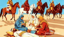 Ilustrasi muslimah perawat mengobati korban pertempuran - sukabumiheadline.com