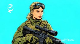 Ilustrasi tentara perempuan sniper - sukabumiheadline.com