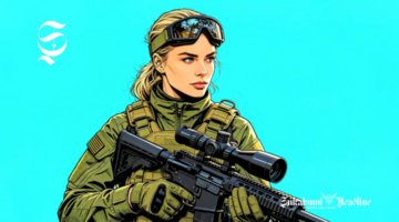 Ilustrasi tentara perempuan sniper - sukabumiheadline.com