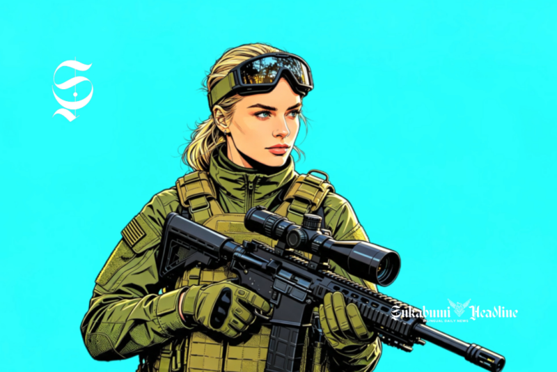 Ilustrasi tentara perempuan sniper - sukabumiheadline.com