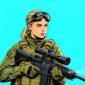 Ilustrasi tentara perempuan sniper - sukabumiheadline.com