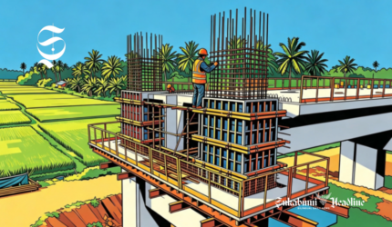Ilustrasi proyek pembangunan konstruksi jembatan - sukabumiheadline.com