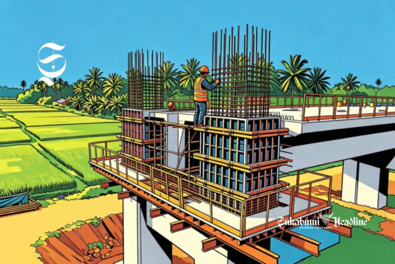 Ilustrasi proyek pembangunan konstruksi jembatan - sukabumiheadline.com