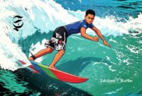 Ilustrasi surfing atau selancar - sukabumiheadline.com
