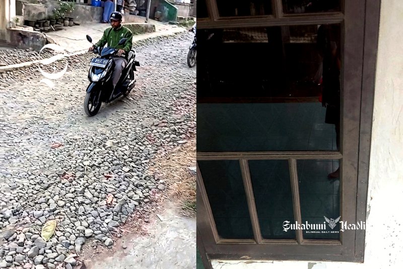 Jalan Kabupaten Sukabumi rusak di Gegerbitung - Akbar Bahari
