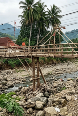 Hampir setahun jembatan di Cisolok Sukabumi dibiarkan rusak, ganggu ekonomi warga